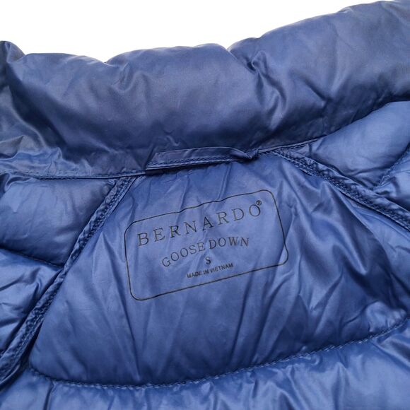 Bernardo Goose Down Vest Black Full Zip Puffer Vest Womens Small - Picture 4 of 8
